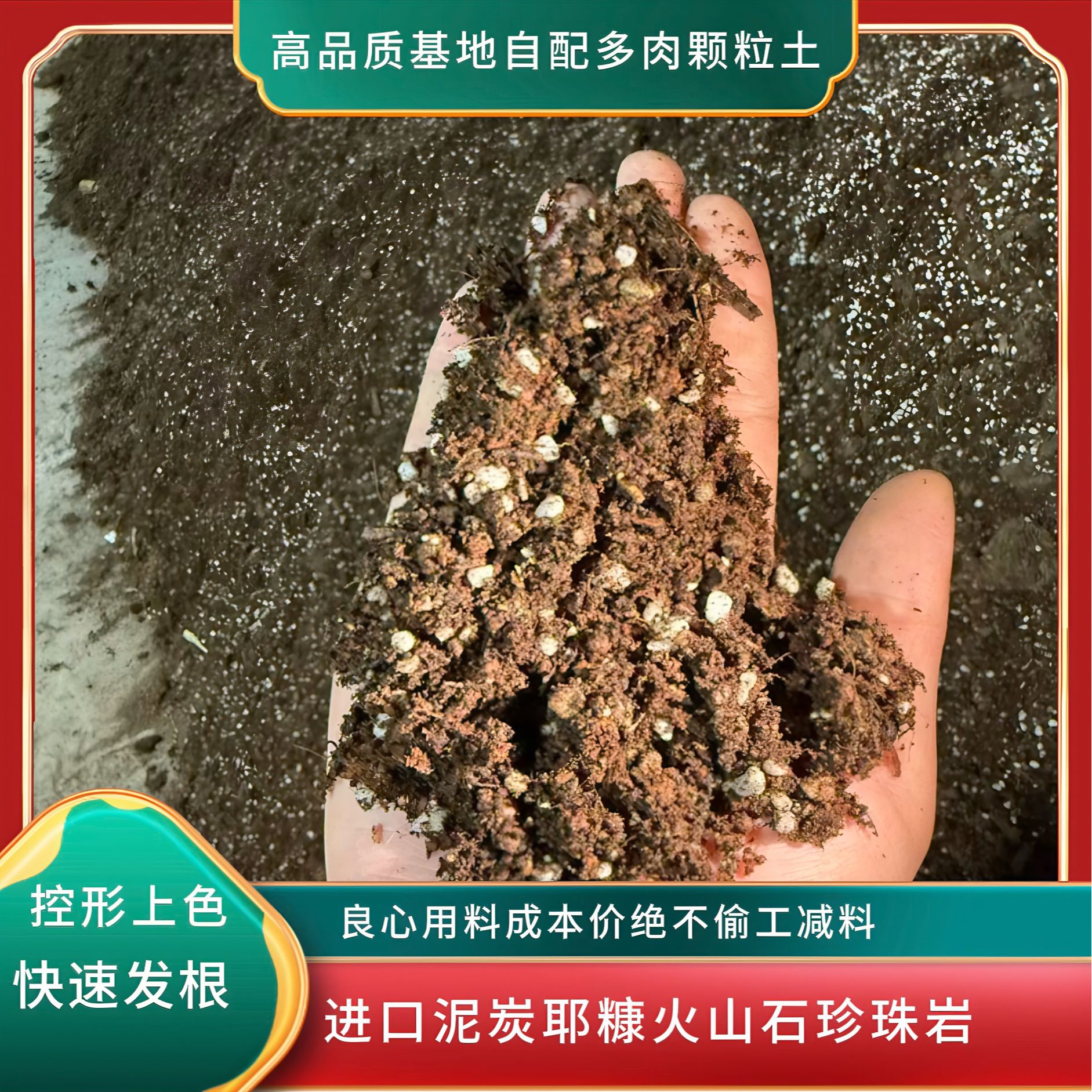 高品质5斤基地养殖自配多肉颗粒土【占比百分之50-60】小贵却实用