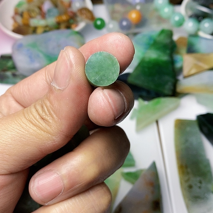 翡翠散珠天然翡翠A货
