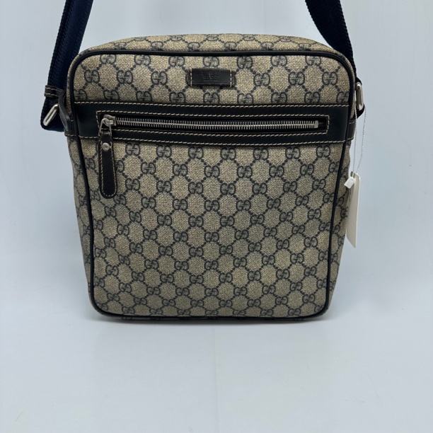 95新 GUCCI/古驰 老花斜挎单肩豆腐包6214