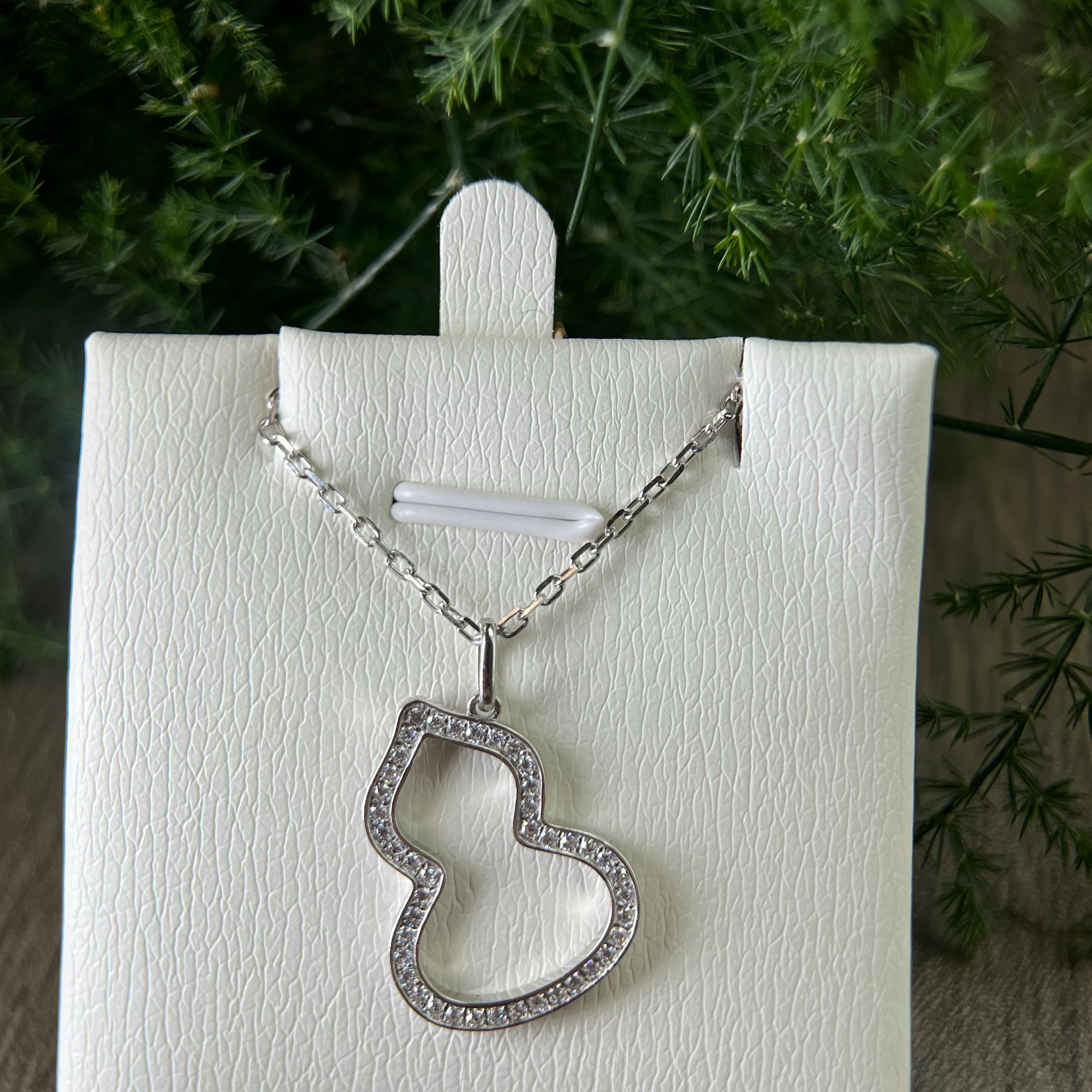 铂金镶嵌葫芦套链轻奢时尚满钻素款百搭气质简约精致精美