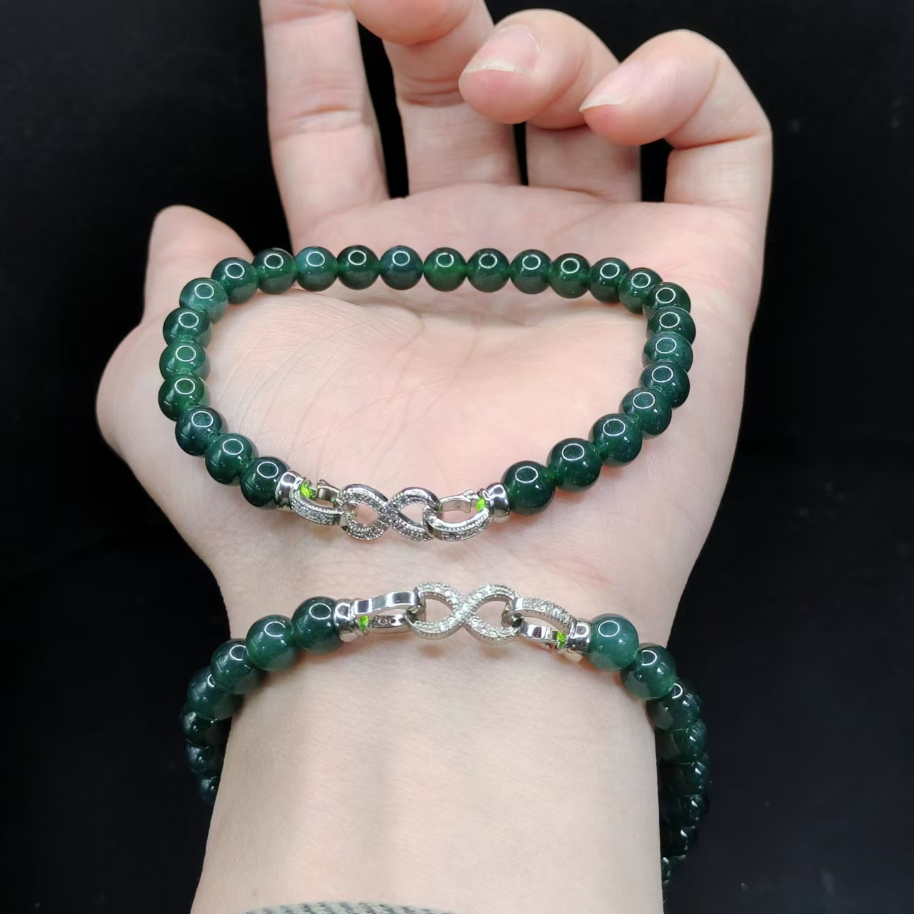 【康康严选】翡翠单圈手串T1【多样性发其一】约6mm+
