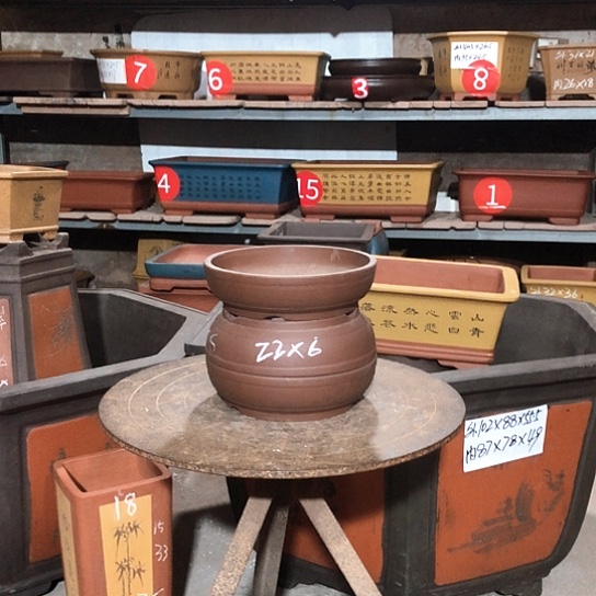 紫砂紫砂花盆包邮