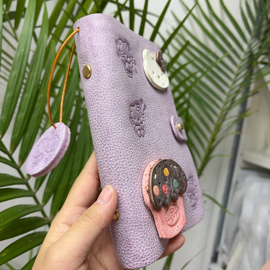 雾蜡头层牛皮 A6 手帐本记事本21016