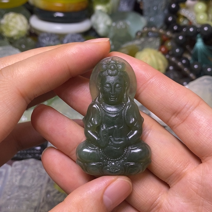 岫玉未镶嵌岫玉挂件佳**织