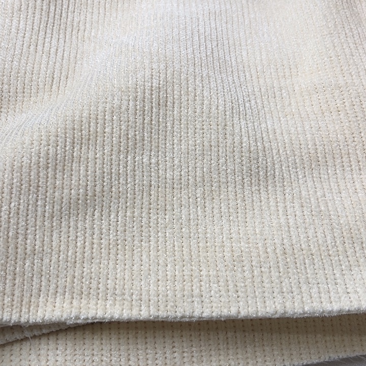 混纺米白雪尼尔1米。   