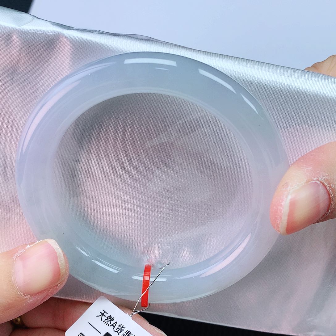 翡翠未镶嵌手镯53圈