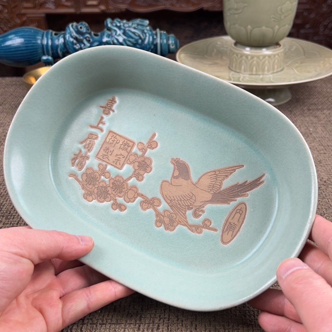瓷片正能量陶瓷艺术品