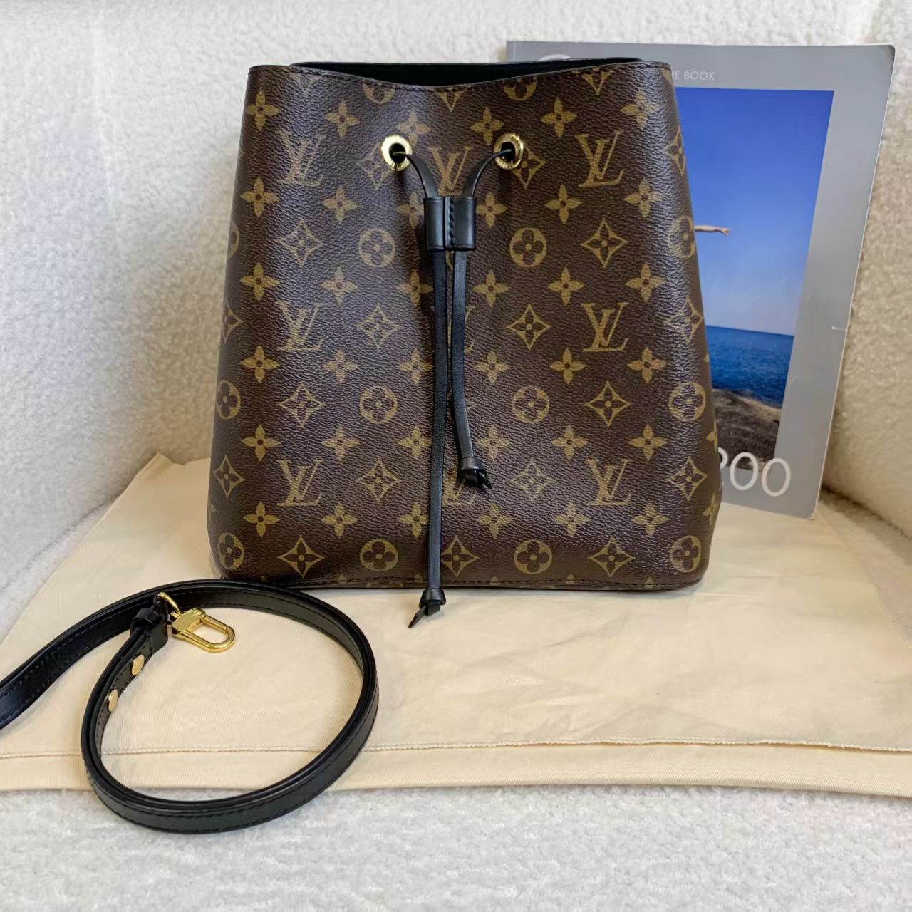 99新 LouisVuitton/路易威登 壹臻/老花黑水桶 18年 79820642