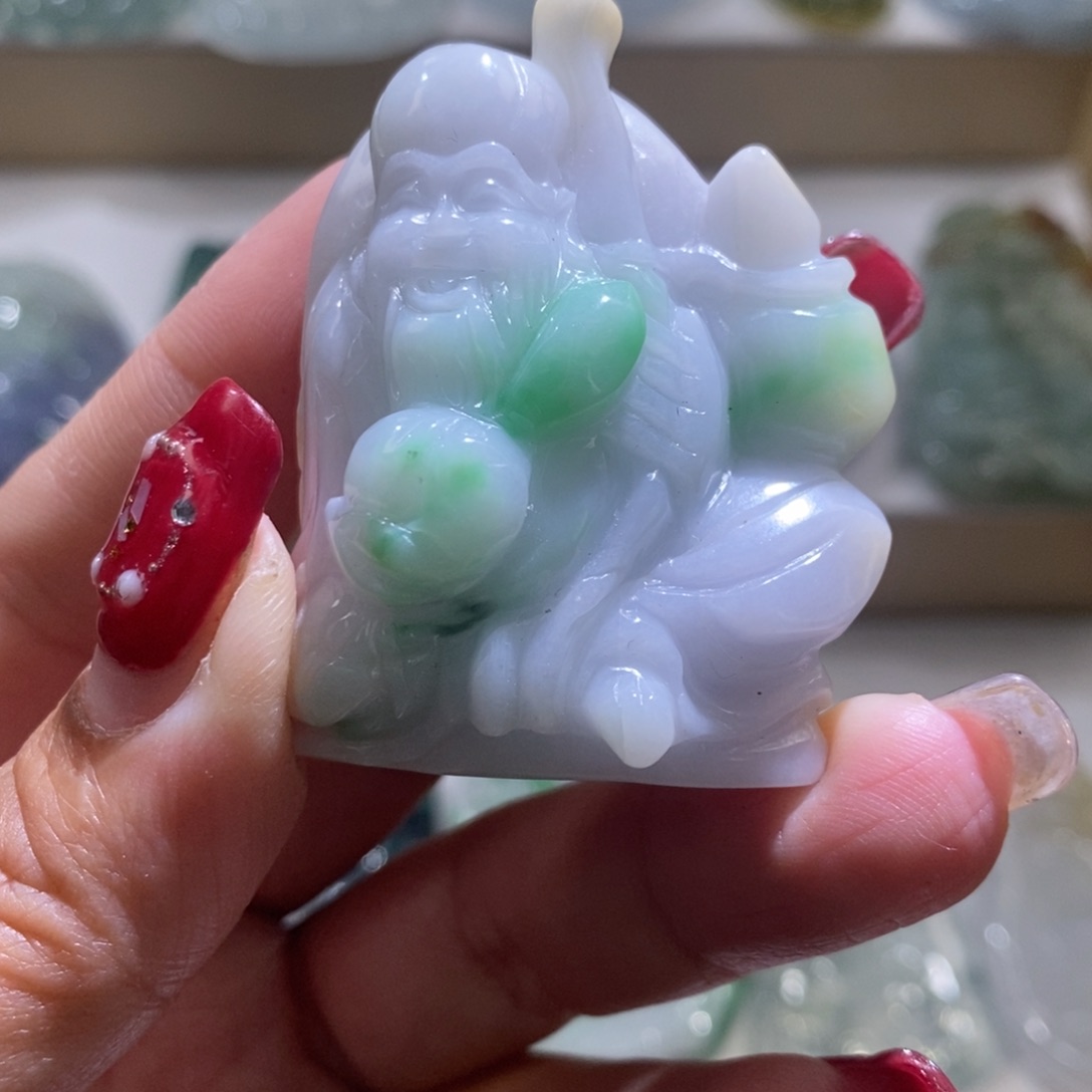 【闪购商品】翡翠颈饰未镶嵌寿星