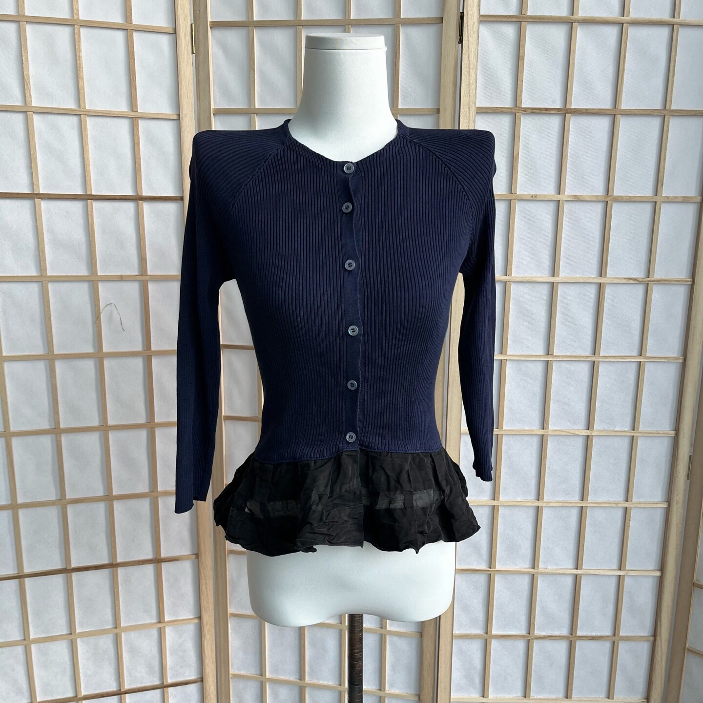 99新 DIOR/迪奥 A10124 DiorXS码 溜肩 胸围70 衣长56 下摆褪色