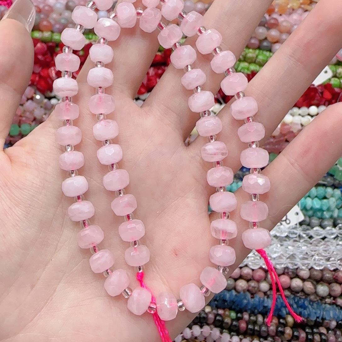 玛瑙/玉髓未镶嵌珠宝半成品马粉切面一条卡7+