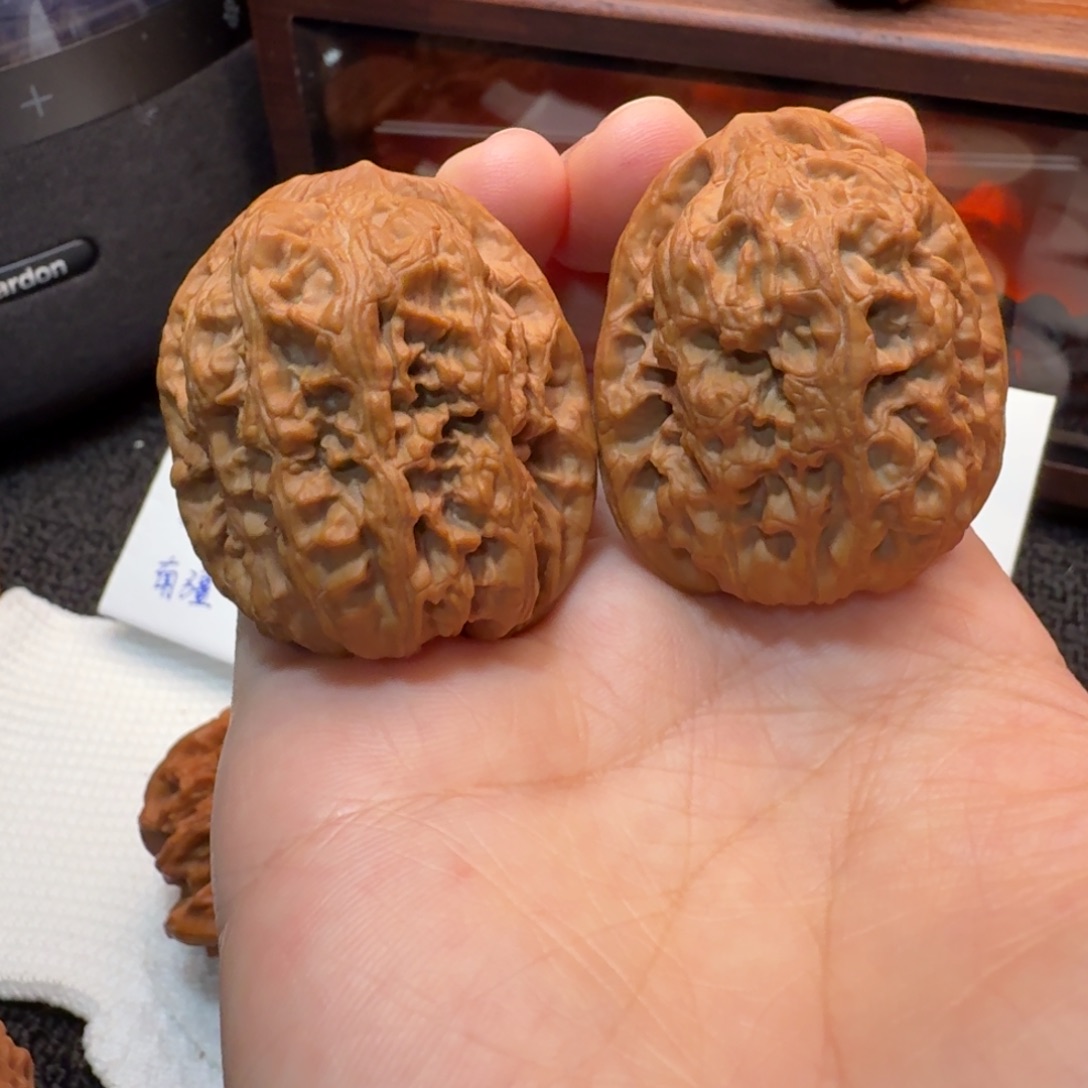 ℡***浓文玩核桃把件38+华北将军膀