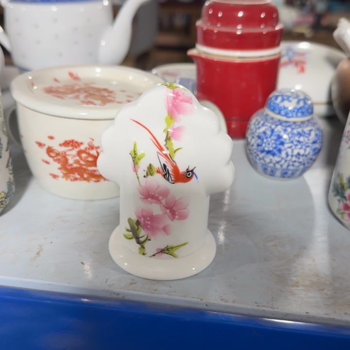 摆件水电桃花牙签筒纪念意义