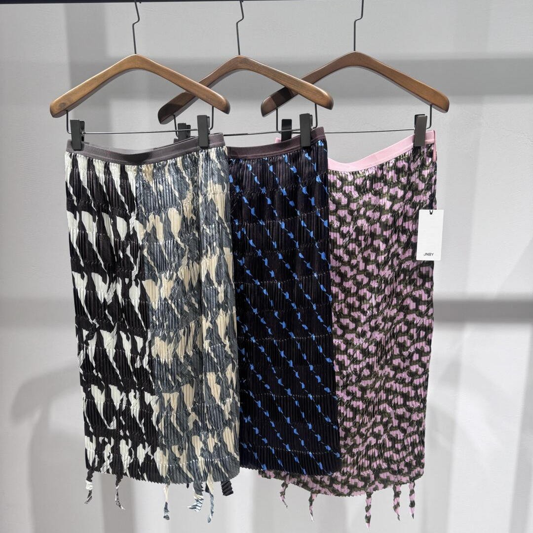 【季末清仓】25夏长款碎花半身裙女休闲百褶裙5P4D纯欲慵懒风女装