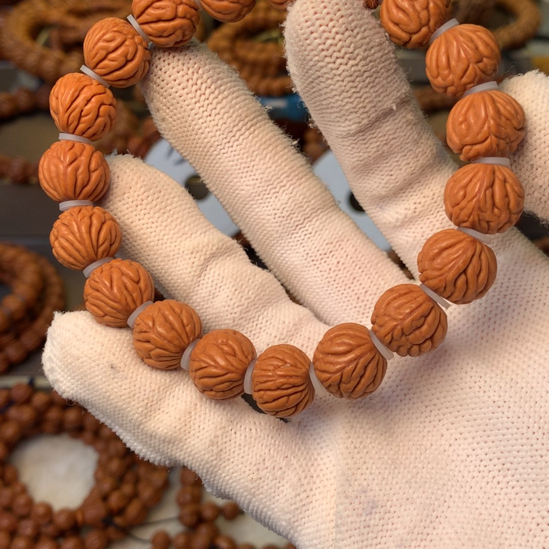 桃核手串秦岭龙纹