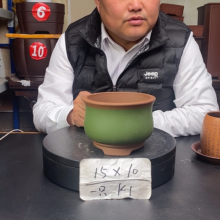 紫砂花盆货号一只K1