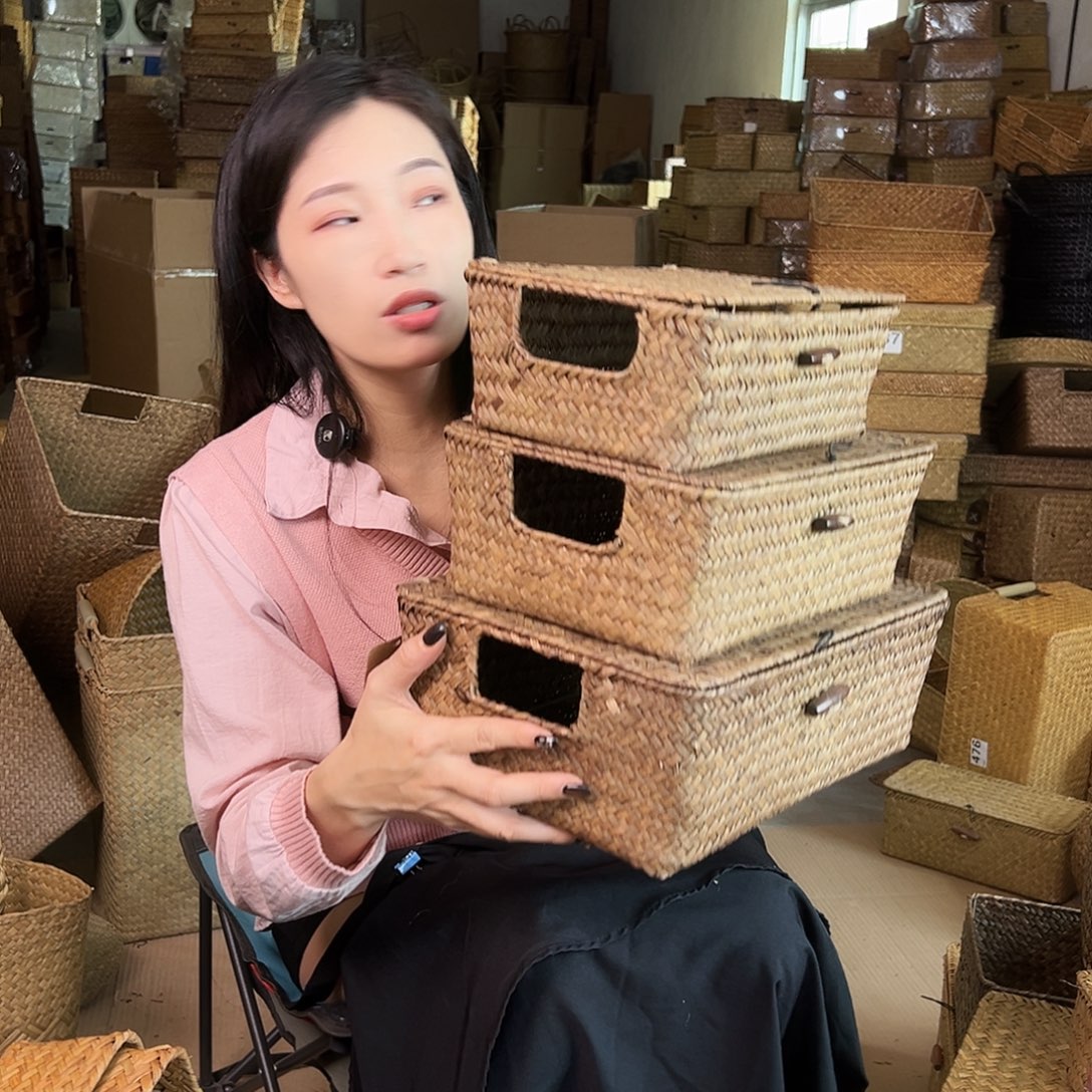 草编包/草编收纳盒微瑕疵