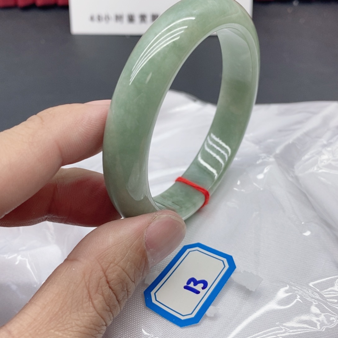 静***心岫玉未镶嵌手镯翡手镯13