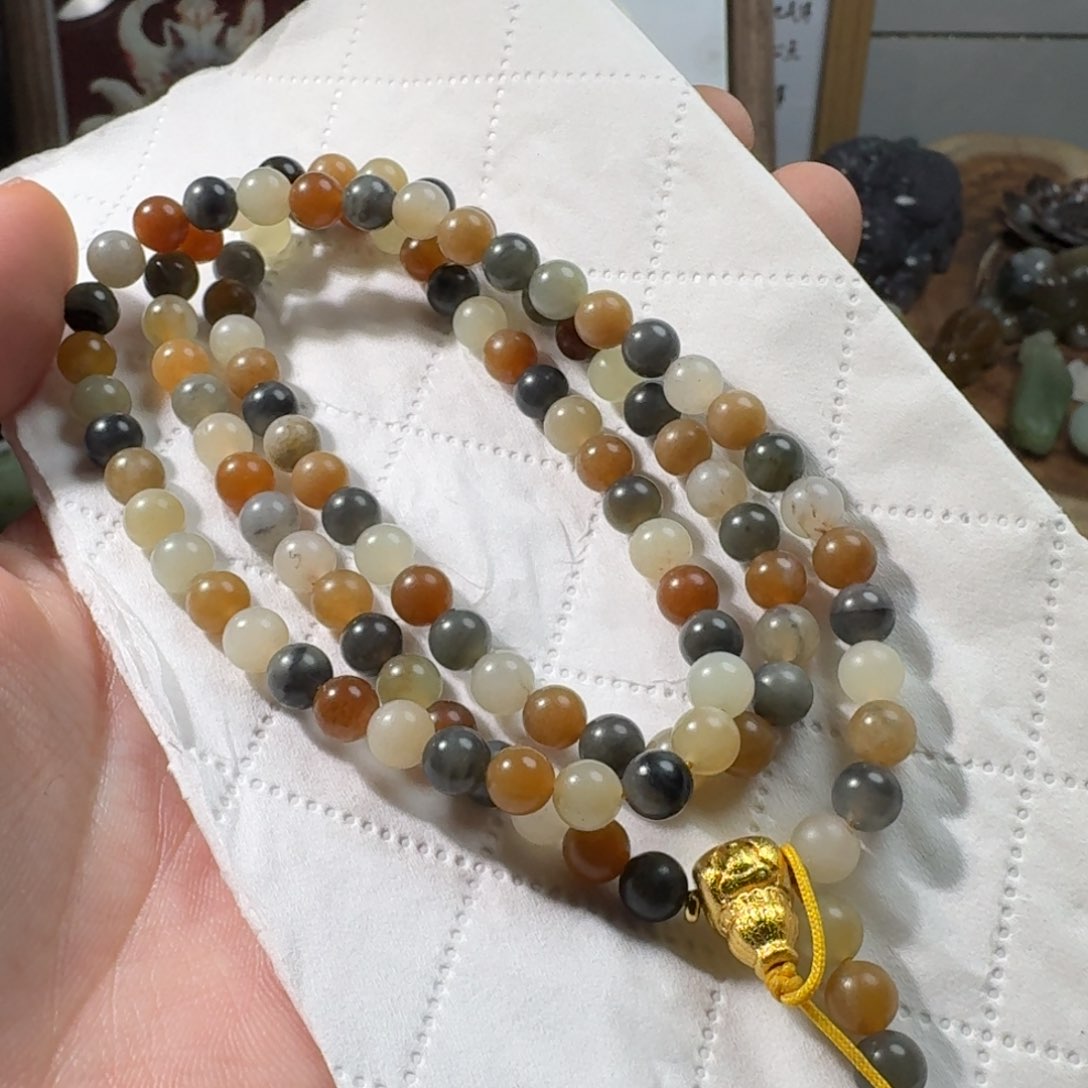 和田玉手串未镶嵌