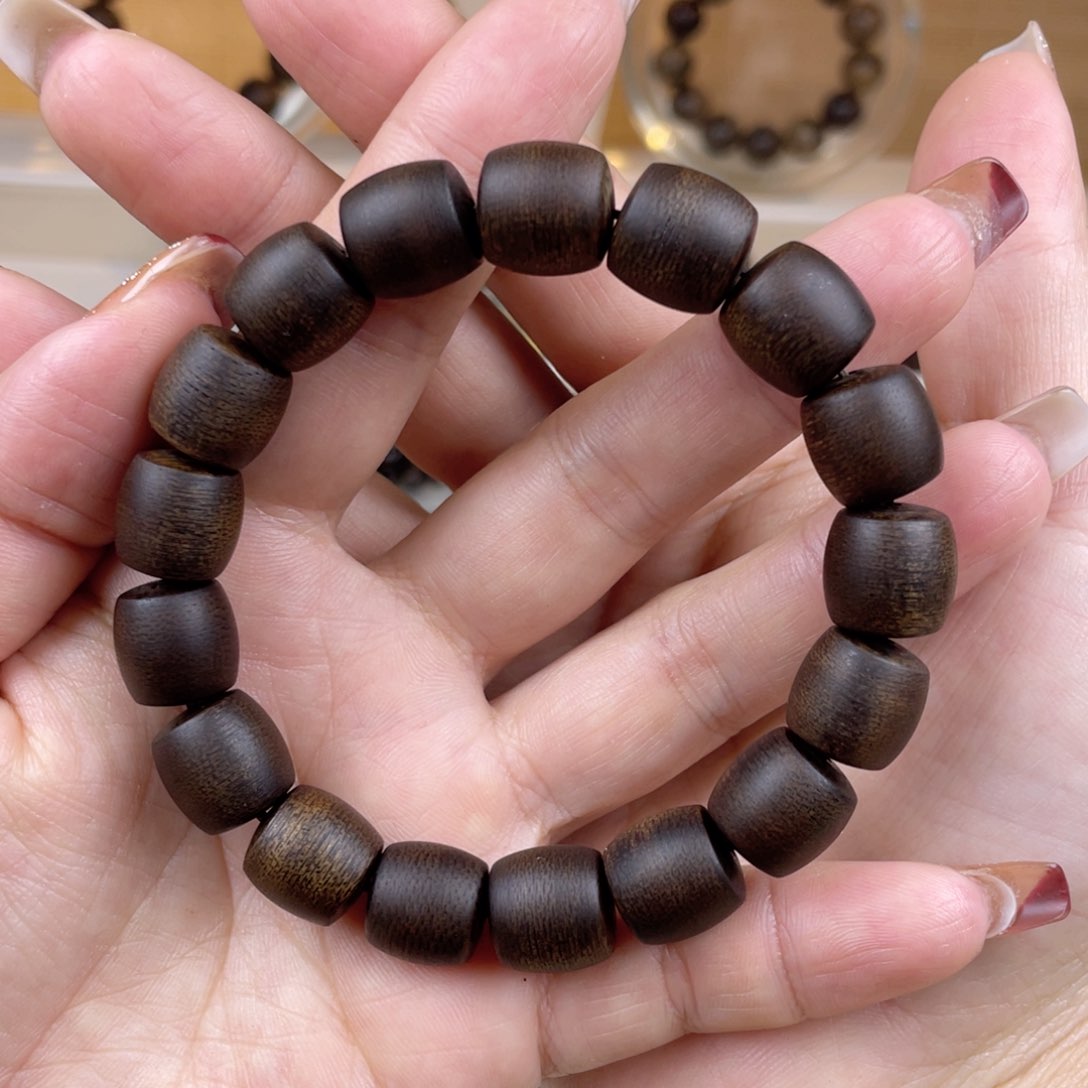 沉香手串王*宝越南芽庄白棋楠