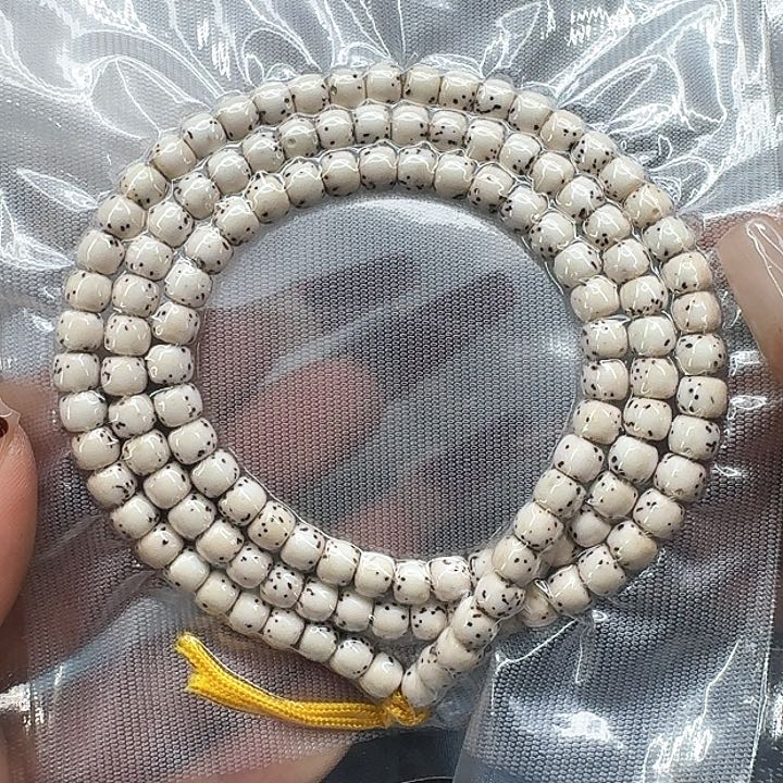 星月菩提手串213尽头半臂白星月菩提河豚65-108