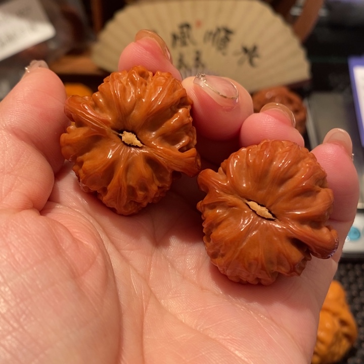 文玩核桃吊坠34白狮子691