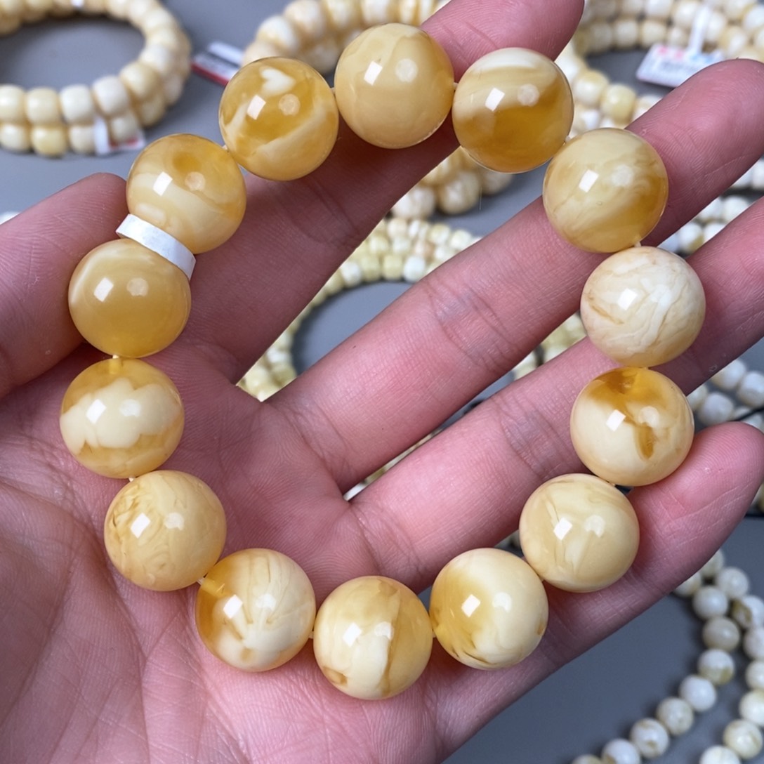 琥珀珠宝奇石未镶嵌16mm➕