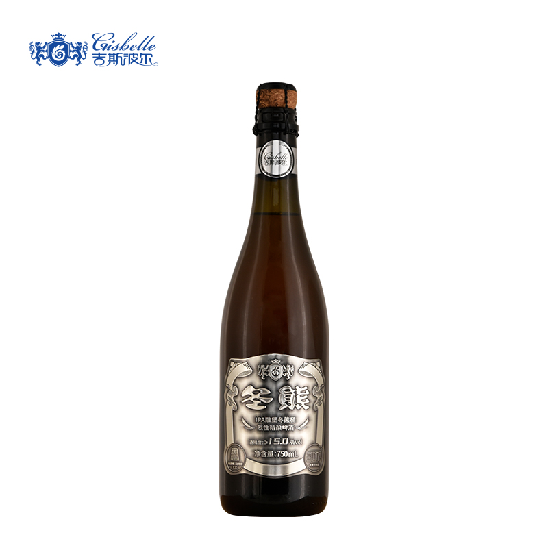 吉斯波尔冬熊精酿OAK冬熊桶750ml*2支礼盒装 15°酒精 30°P原麦汁