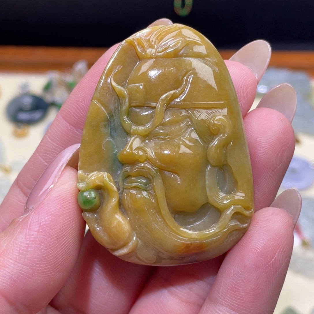 颈饰未镶嵌翡翠吊坠