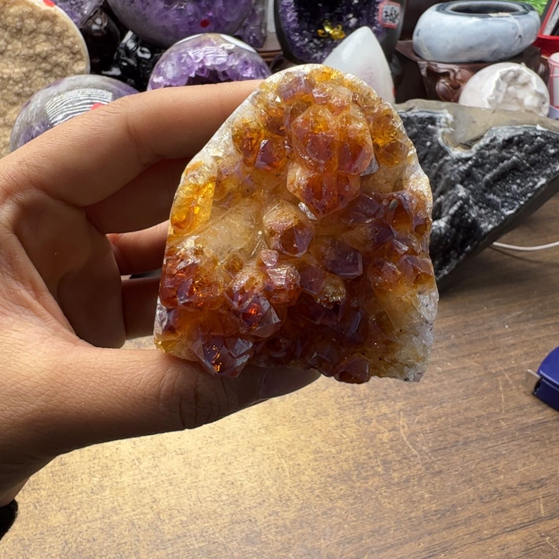 水晶未镶嵌水晶黄水晶镇16