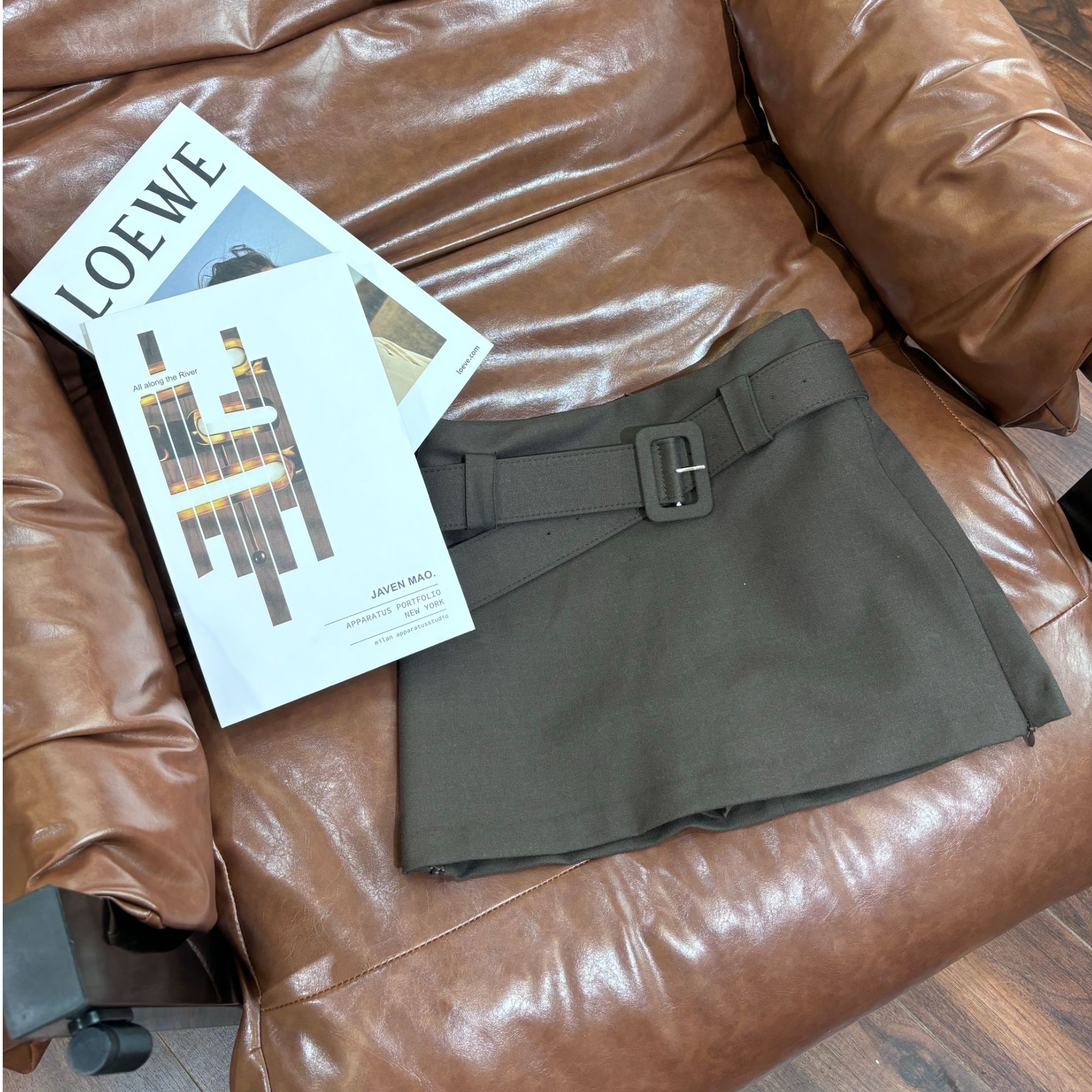 Molly定制”百搭半裙“韩系高腰辣妹风A字短裙百搭女装MK86036