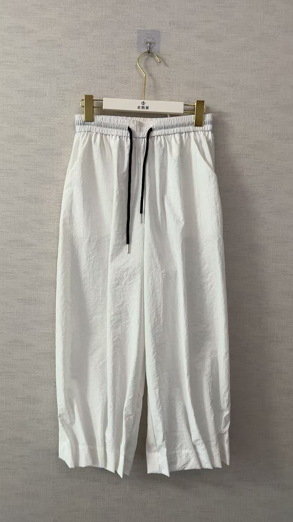夏季休闲百搭白色女裤