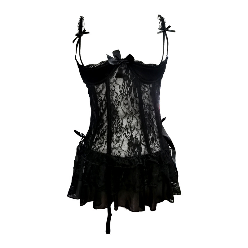 性感连体蕾丝睡裙