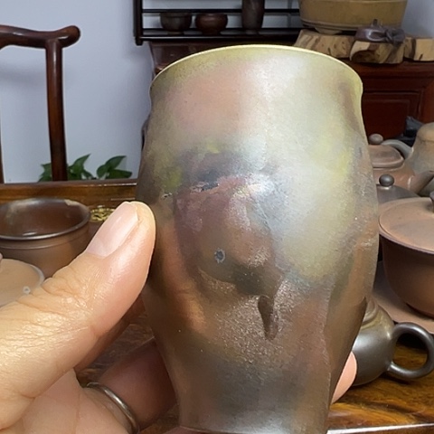 戬谷龙窑柴烧茶杯29
