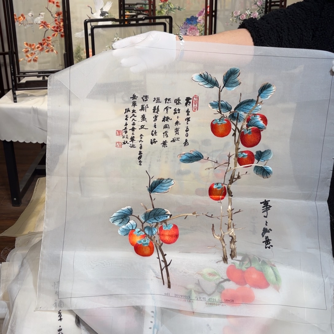 织绣纯手工制作工艺