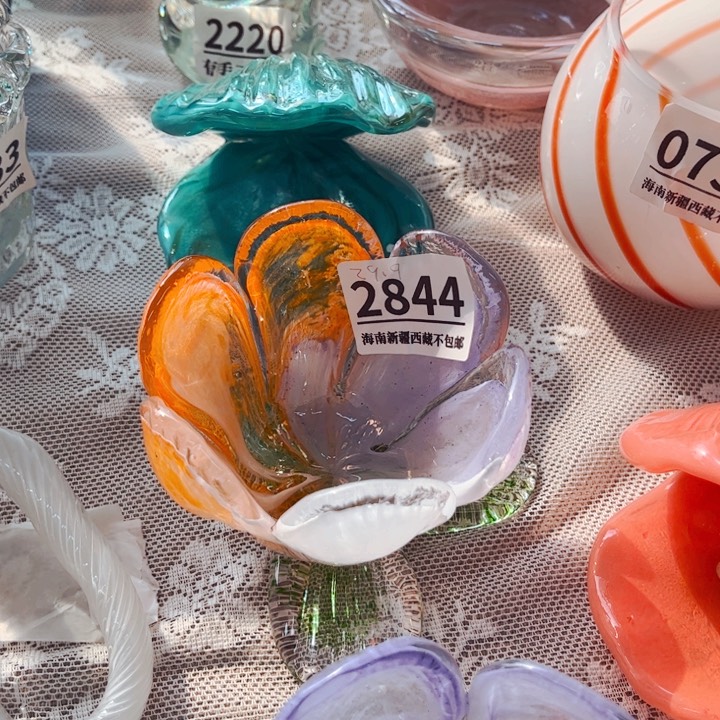 琉璃2844花碗 花瓶摆件家悦