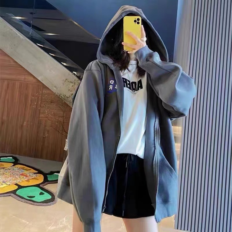 ADER①⑥⑨潮牌新款拉链刺绣印花外套男女同款春秋高街风情侣上衣