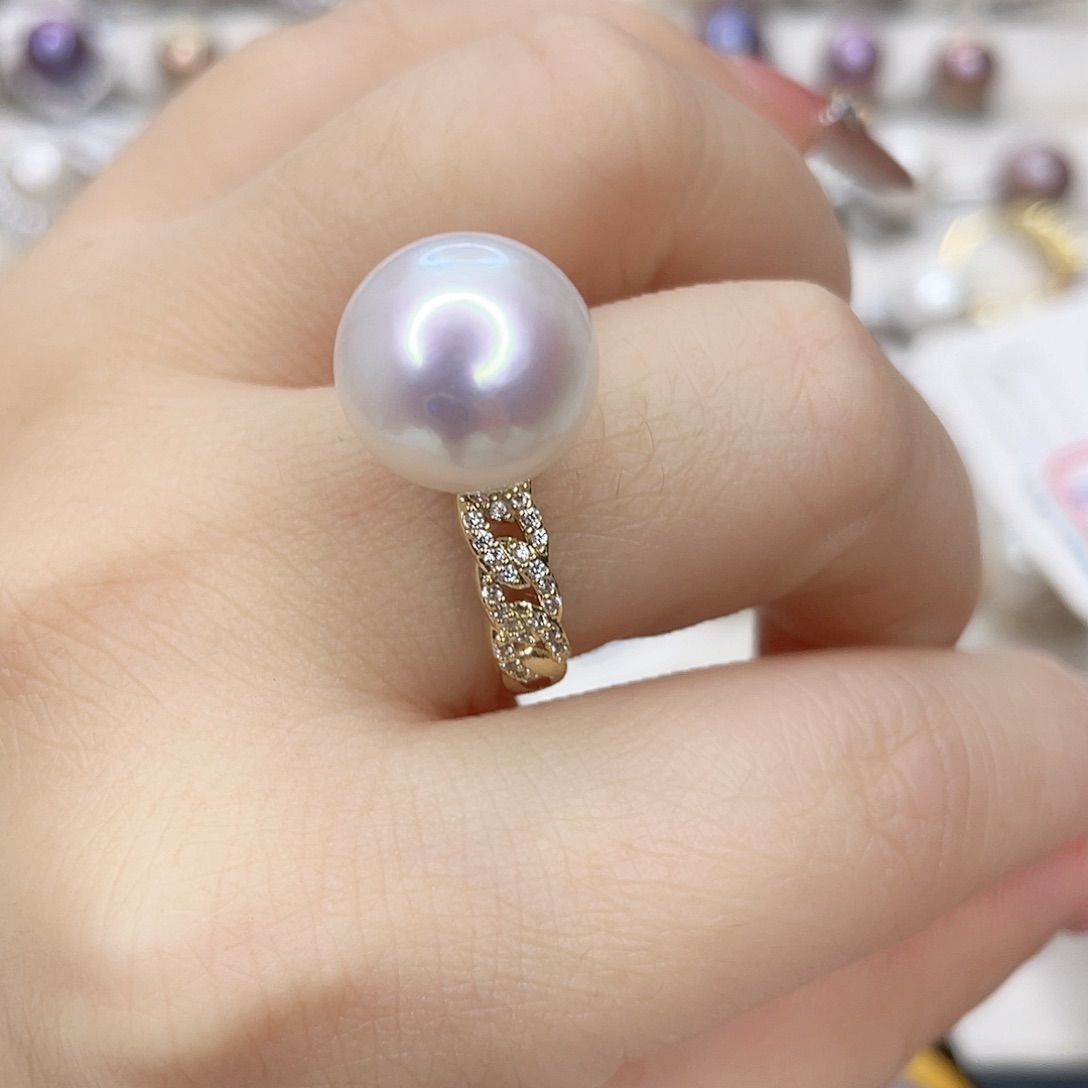 淡水珍珠颈饰银S925镶嵌