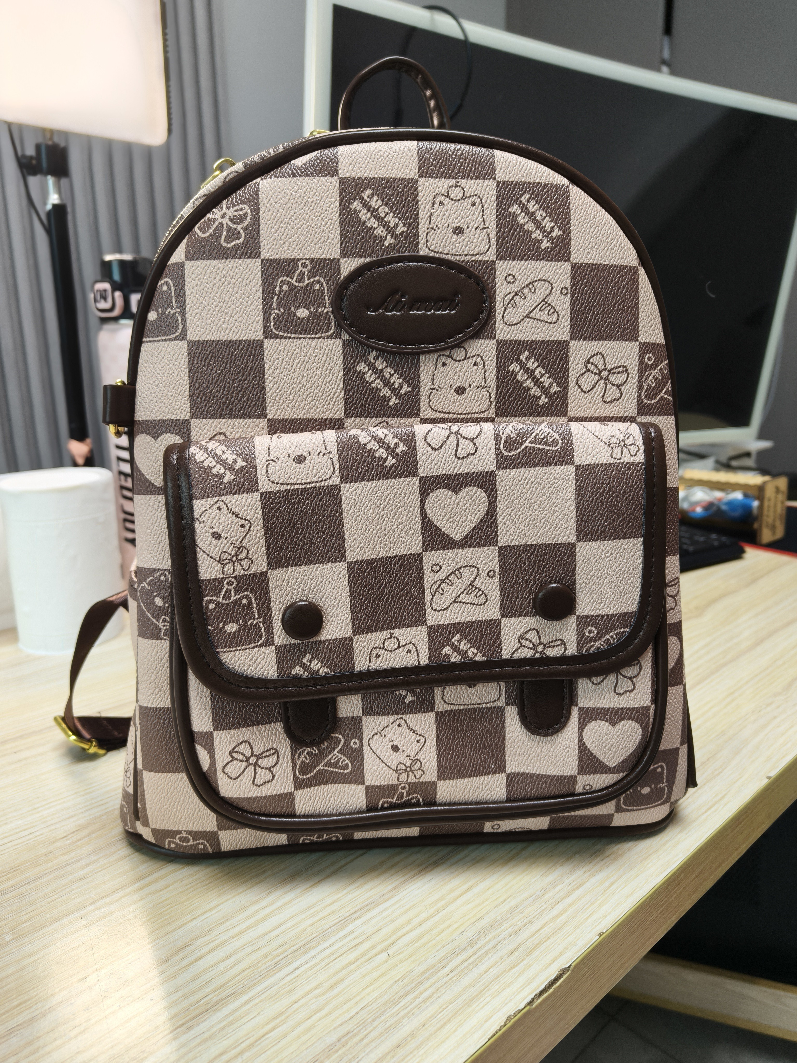 高品质小熊格子款