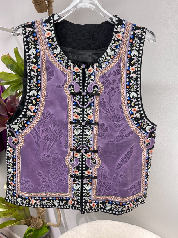 【伊家】精致国风复古刺绣新中式马甲