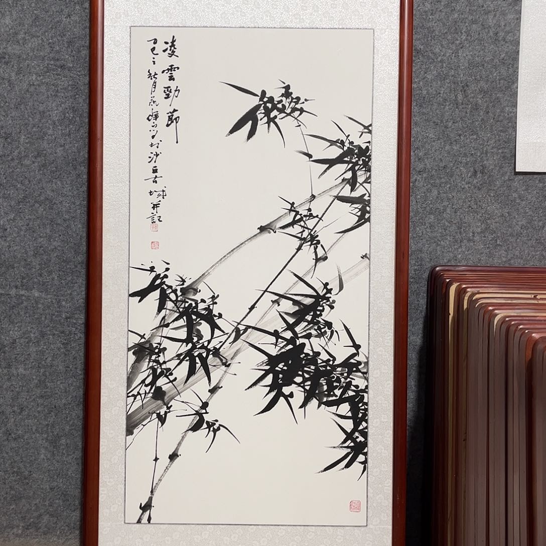 国画书画作品带框63×，123