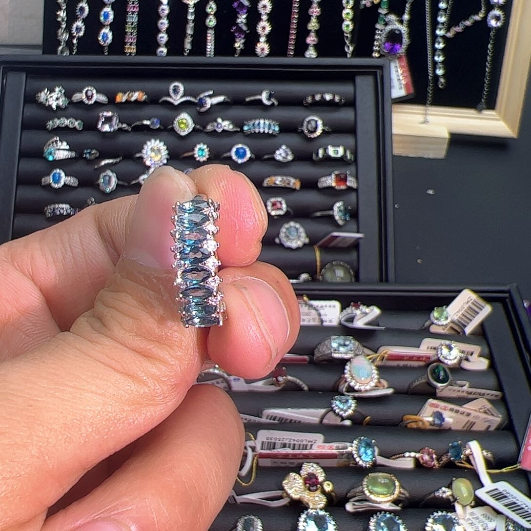 紫晶珠宝半成品银S925镶嵌