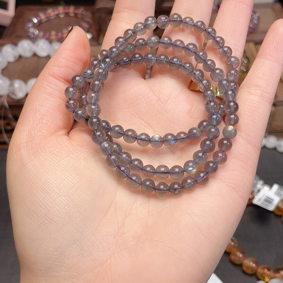 水晶手链未镶嵌灰月光 