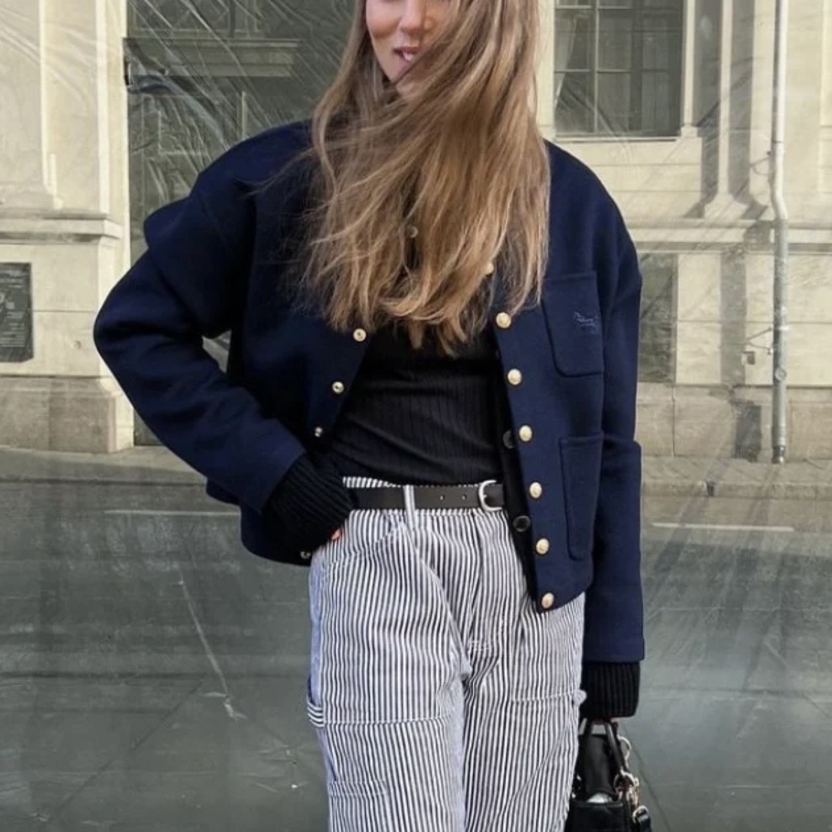 99新 Celine/思琳 积分-288/汤/P205640659/蓝色马车logo外套 
