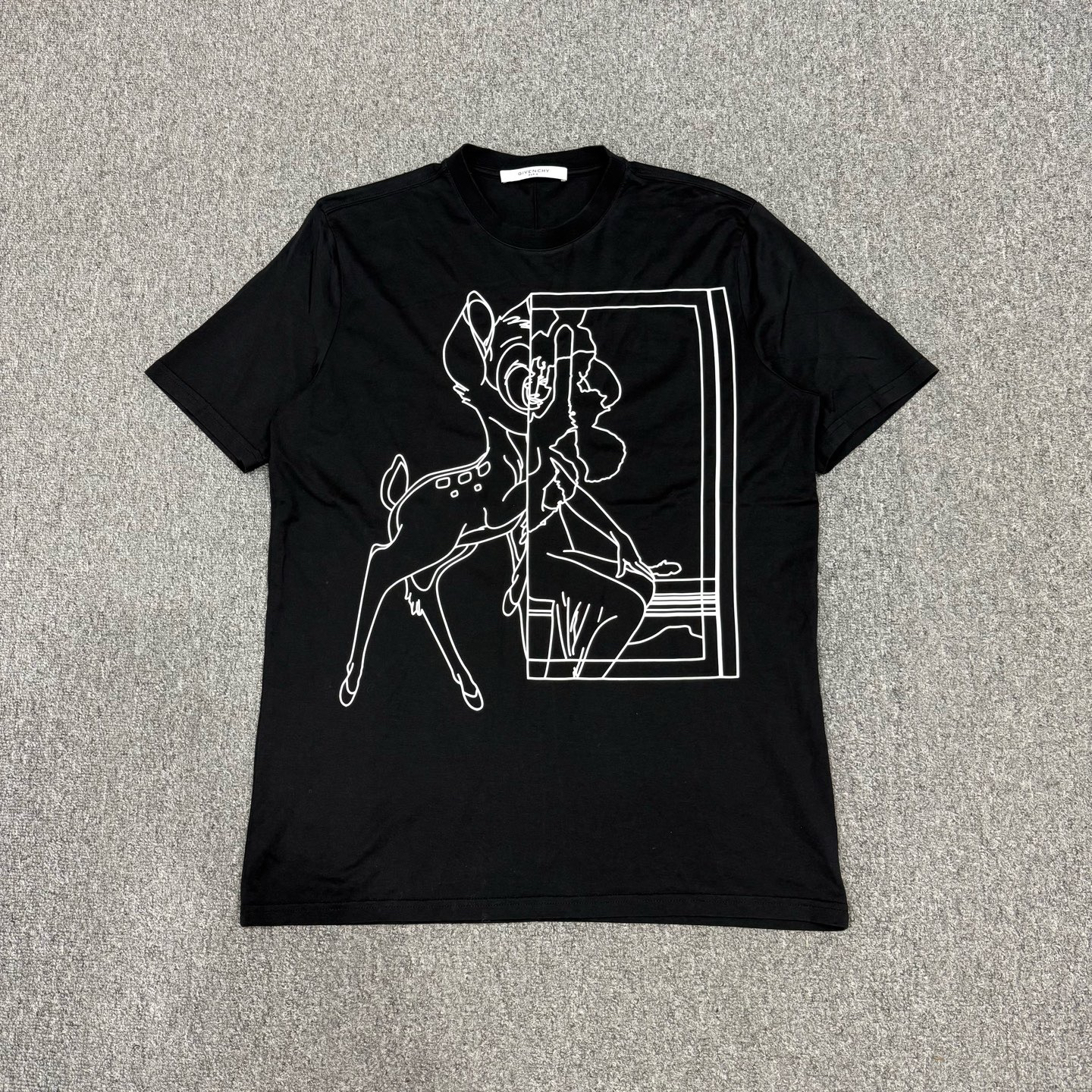 99新 Givenchy/纪梵希 17835236 纪梵希 小鹿印花短袖 S码99新