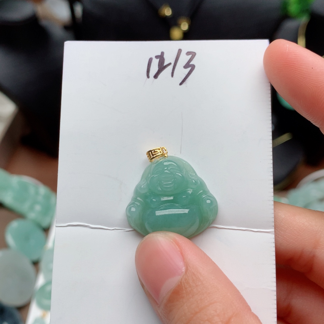 翡翠颈饰银S925镀金镶嵌?****?吊坠