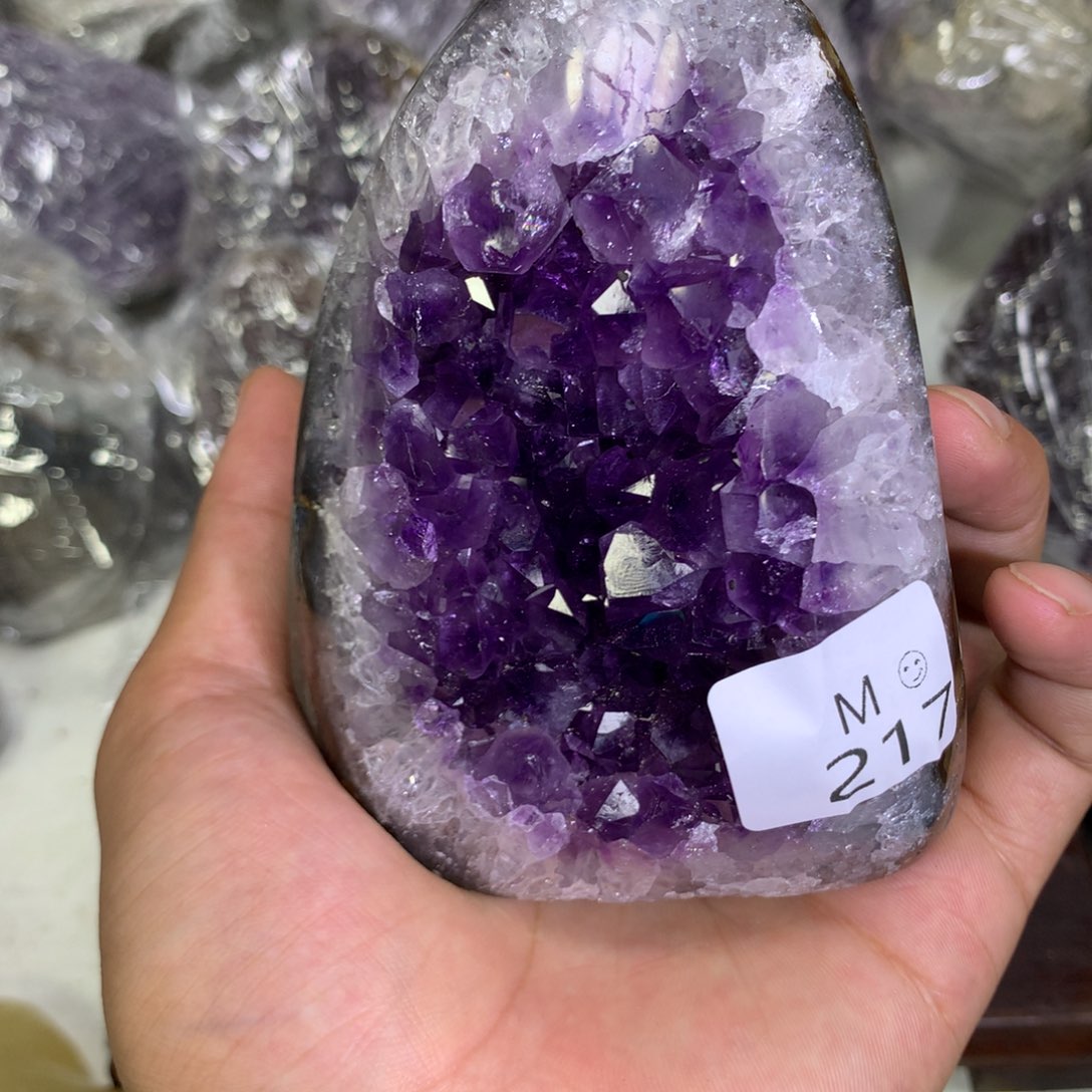 紫晶摆件未镶嵌水晶