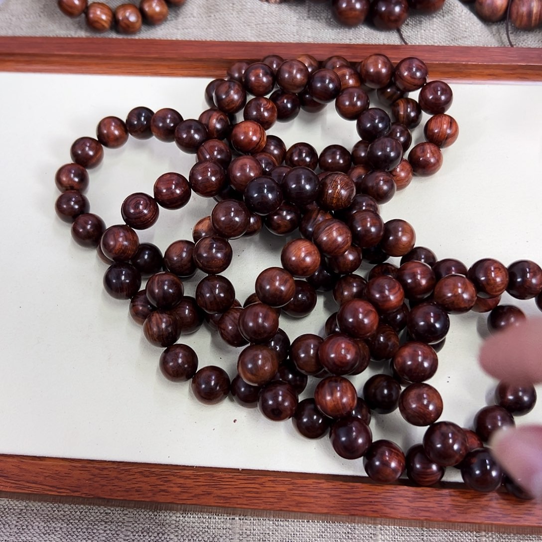 手串/手链黄花梨/降香黄檀15mm圆珠老料