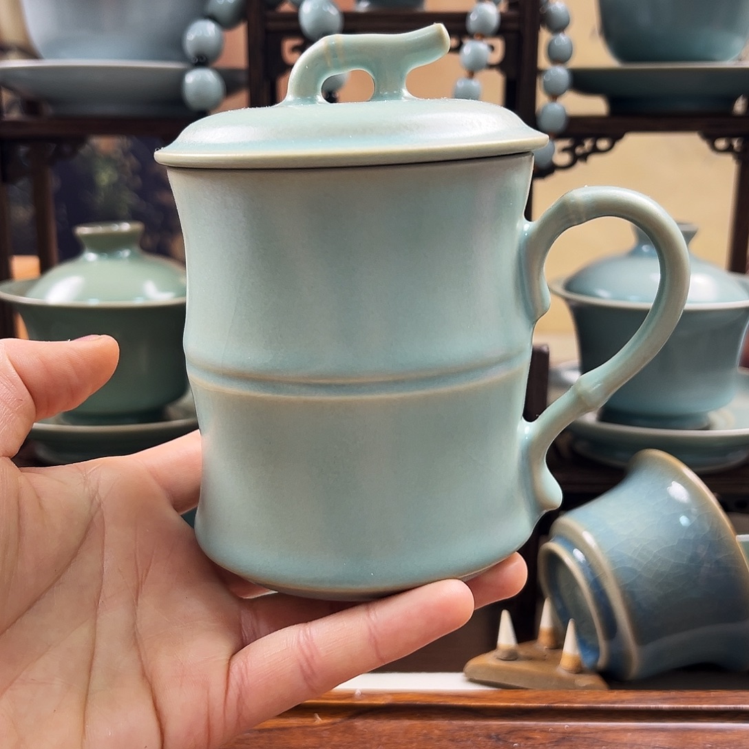 ****ᓂ仿古釉青绿办公杯福利价