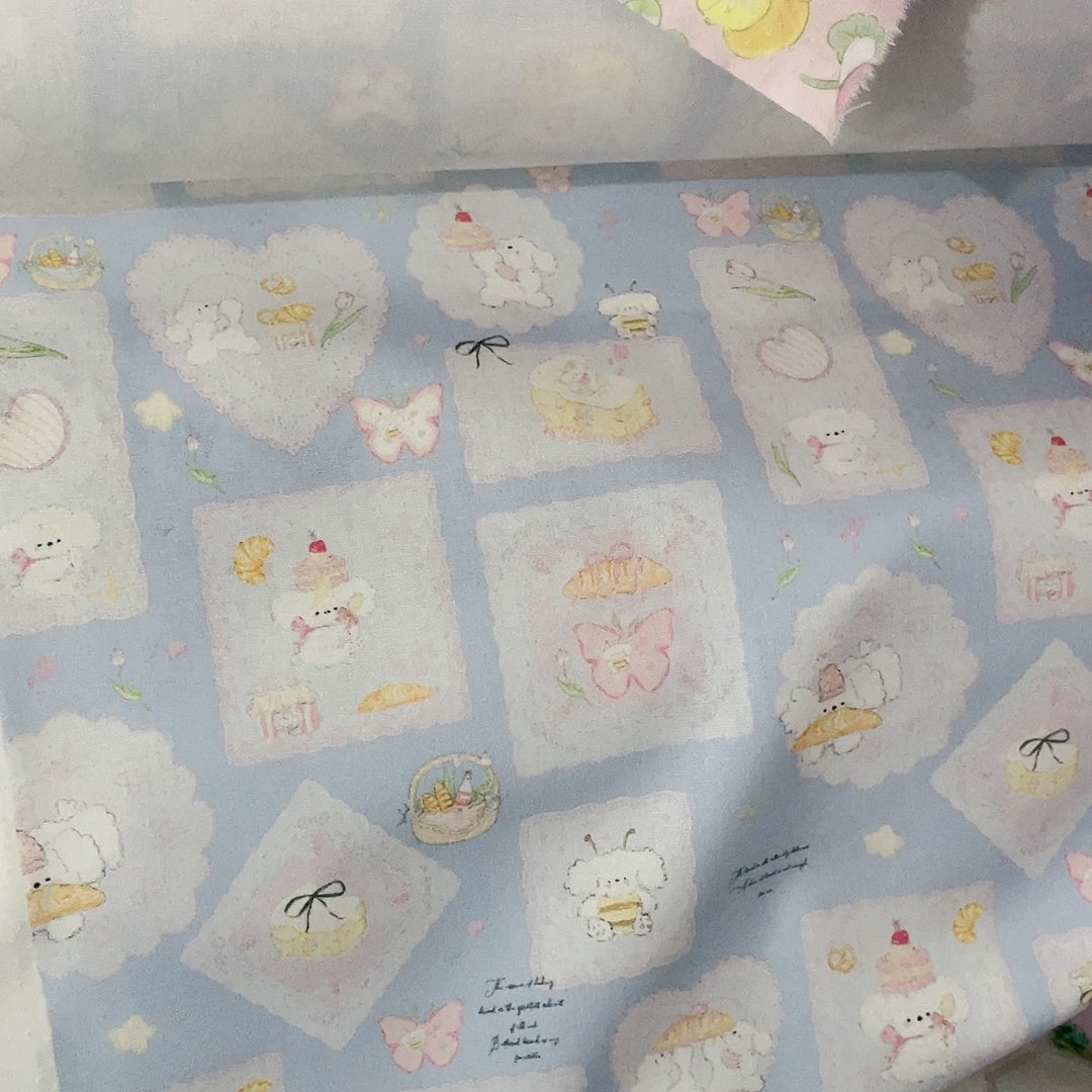 是**呀一米价纯棉平布1.1米宽果子布艺4.21